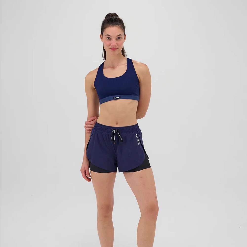 NWT Bandit Gridlock™ Scoop Neck Run Bra - NY Navy - Picture 5 of 8